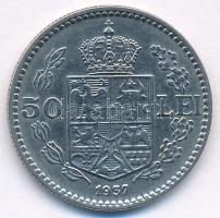 Románia 1937. 50L Ni "II. Károly" T:XF
Romania 1937. 50 Lei Ni "Carol II" C:XF ...