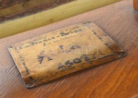 La France - Brigg La moietoe, Aida hajó makett, antik, korának megfelelő állapotban, cca 60x60 cm