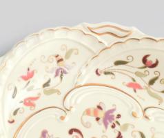 Zsolnay virágmintás falitál, jelzéssel, hibátlan, d: 30,5 cm