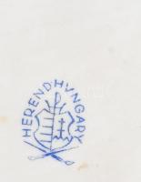 Herendi mézet cipelő medve, kézzel festett, jelzett, hibátlan, m:14 cm