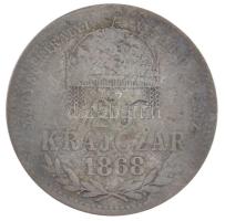 1868KB 20kr Ag "Magyar Királyi Váltó Pénz" T:F Adamo M11.1