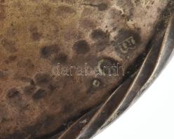 Ezüst (Ag) gyertyatartó pár, jelzéssel, m: 13 cm, nettó: 238 g