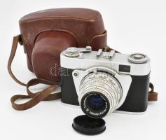 Altissa Altix fényképezőgép Trioplan 1:2,9/50 objektívvel, bőr tokban