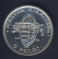 1938. 5P Ag "Szt.István" T:2 ph.