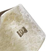 Antik cukorfogó, jelzéssel, h: 11 cm