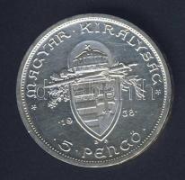 1938. 5P Ag "Szt.István" T:2 kis ph.