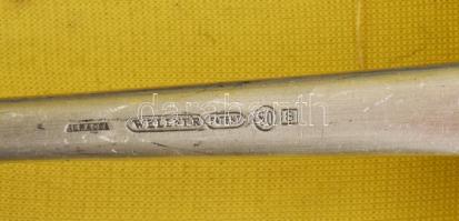 Wellner evőeszköz készlet, díszdobozban, hiányokkal, jelzéssel, szép állapotban