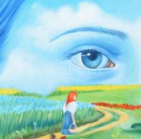 Ördög Noémi / Naomi Devil (1987-): "Hommage á Szinyei Merse Pál" (Landscape portrait 14.),...