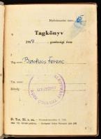 1955-1959 3 db termelőszövetkezeti tagkönyv