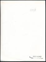 cca 1930-1940 Szendrő István (1908-2000): A levegőben lógva, pecséttel jelzett fotó, felületén törés...