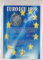 Belgium 1995. 1E Cu-Ni &quot;Europa&quot; díszlapon T:UNC Belgium 1995. 1 Euro Ecu Cu-Ni &quot;Europa&quot; on decorative sheet C:UNC