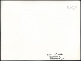 cca 1930-1940 Szendrő István (1908-2000): Vidámpark, hullámvasút, pecséttel jelzett, 17×23 cm