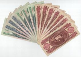 14db vegyes forint bankjegy T:F,VG, közte 1db XF