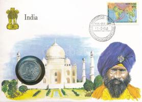 India 1983. 20p Al FAO - Halászat felbélyegzett borítékban, bélyegzéssel T:UNC,AU India 1983. 20 Paise Al FAO - Fisheries in envelope with stamp and cancellation C:UNC,AU