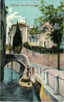 Venezia, Venice; Rio della Torreselle / promenade, boat, gondola (EB)