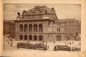 cca 1910 Bécs, album 20 db fekete-fehér képpel, sérült, hiányos borítóval, foltos lapokkal, 17x29 cm...