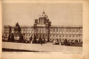 cca 1910 Bécs, album 20 db fekete-fehér képpel, sérült, hiányos borítóval, foltos lapokkal, 17x29 cm...