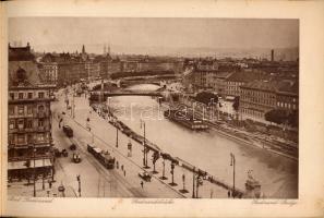 cca 1910 Bécs, album 20 db fekete-fehér képpel, sérült, hiányos borítóval, foltos lapokkal, 17x29 cm...