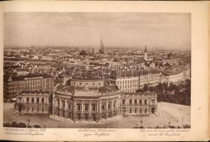 cca 1910 Bécs, album 20 db fekete-fehér képpel, sérült, hiányos borítóval, foltos lapokkal, 17x29 cm...