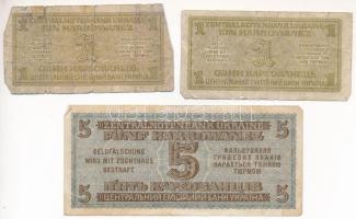 Ukrajna / Német megszállás 1942. 1K (2x) + 5K T:F-G Ukraine / German occupation 1942. 1K (2x) + 5 Ka...