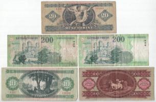 10db-os vegyes pengő és forint bankjegy tétel T:F,VG