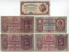 10db-os vegyes pengő és forint bankjegy tétel T:F,VG