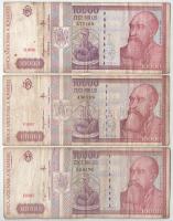 9db vegyes román, olasz, ukrán bankjegy T:F
9pcs of mixed Romanian, Italian, Ukrainian banknotes C:...