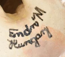 Endrő Margit (1899-1986): Juhász. Jelzéssel, kopással, m: 20 cm