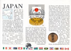 Japán 1990. 10Y bronz felbélyegzett borítékban, bélyegzéssel T:UNC
Japan 1990. 10 Yen bronze in env...