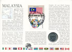 Malajzia 1991. 20s Cu-Ni felbélyegzett borítékban, bélyegzéssel T:UNC
Malaysia 1991. 20 Sen Cu-Ni i...