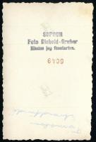 cca 1940 Sopron, Tómalom strandfürdő, fotó, pecséttel jelzett, feliratozva, 6×8,5 cm