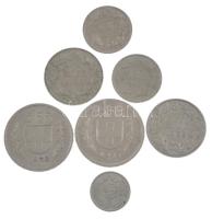 Svájc 1969-1994. 2Fr Cu-Ni (2xklf) + 1970. 1/2Fr Cu-Ni + 1978-1989. 1Fr Cu-Ni (2xklf) + 1968. 5Fr Cu-Ni (2x) T:AU,XF Switzerland 1969-1994. 2 Francs Cu-Ni (2xdiff) + 1970. 1/2 Franc Cu-Ni + 1978-1989. 1 Franc Cu-Ni (2xdiff) + 1968. 5 Francs Cu-Ni (2xdiff) C:AU,XF