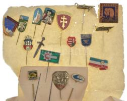 16db-os vegyes jelvény főleg a szocialista időszakból T:AU,XF