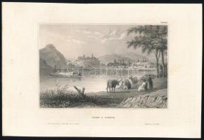 cca 1840-1850 "Ofen & Pesth", Buda és Pest látképe, In: Meyer's Universum, CXXXVIII t., Hildburghausen, Kunstanstalt des Bibliographisches Instituts., acélmetszet, papír, 10x15 cm