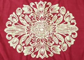 Régi ágytakaró, cca 190x125 cm