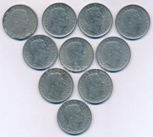 Románia 1943. 100L Fe "I. Mihály" (5x) + 1944. 100L Fe "I. Mihály" (5x) T:XF,VF ...