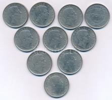 Románia 1943. 100L Fe "I. Mihály" (5x) + 1944. 100L Fe "I. Mihály" (5x) T:XF,VF ...