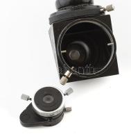 Ernemann-Werke vetítőgépre szerelhető vetítő mikroszkóp, jelzéssel, jó állapotban, h: 27 cm