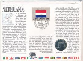 Hollandia 1989. 1G Ni felbélyegzett borítékban, bélyegzéssel T:AU 
Netherlands 1989. 1 Gulden Ni in...