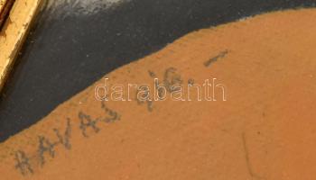 Havas (Havas Elza v. Vilma?) jelzéssel: Lóportré. Olaj, vászon, apró sérüléssel. Dekoratív, üvegezet...