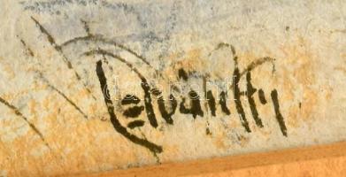 Rainerné Istvánffy Gabriella (1875-1964): Juhász nyájával. Vegyes technika, papír. Jelzett. Üvegezet...