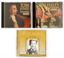 3 db zenei CD: Bill Haley Collection; Tom Jones Collection; Frank Sinatra - Day By Day (24 Carat Gold Edition).