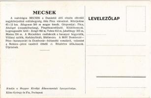 Mecsek, Vadvirágos Mecsek tája, a turistát hívja, várja. A Magyar Királyi Államvasutak (MÁV) turiszt...