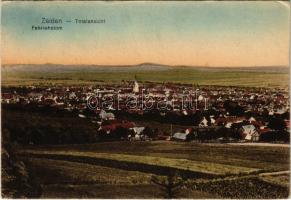 1923 Feketehalom, Zeiden, Codlea; látkép / Totalansicht / general view (EK)