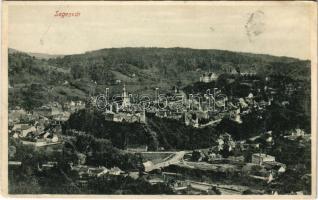 1910 Segesvár, Schässburg, Sighisoara; látkép. H. Zeidner kiadása / general view (EK)