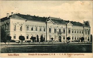 1931 Szatmárnémeti, Szatmár, Satu Mare; Directia VI de exploatare CFR / CFR vasúti igazgatóság / Romanian State Railway directorate office (fl)