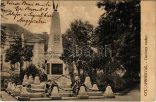 Gyulafehérvár, Alba Iulia; Custozza szobor / monument (EK)