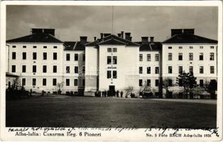 1933 Gyulafehérvár, Alba Iulia; Casarma Reg. 6 Pioneri / Utászlaktanya / Romanian military pioneer barracks. Foto Bach (EK)