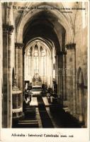 1929 Gyulafehérvár, Alba Iulia; Interiorul Catedralei Rom. cat. / Székesegyház, belső / cathedral, interior. Foto Bach