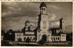 1940 Gyulafehérvár, Alba Iulia; Biserica de incoronare / Koronázótemplom / church. Foto Bach